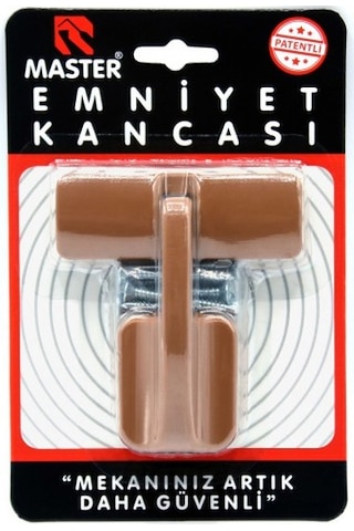 Lüks Emniyet Kancası açık Kahverengi emk-02l