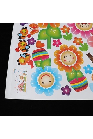 Pazly Yapışkanlı Suntek Sticker Pvc Kendinden Duvar Duvar Çiçek Ma Ahşap