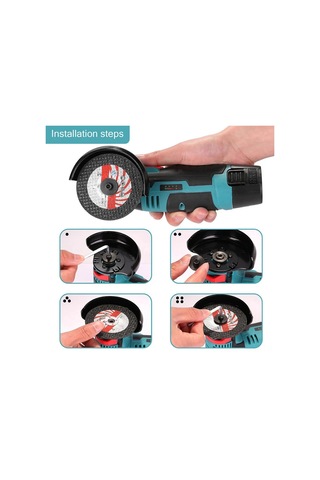 Suofeng 75mm 10mm İç Çaplı Minik Açı Taşlama Diski - Seramik, Ahşap, Metal Kesici, 15 Adet Dayanıklı Zımpara Levha