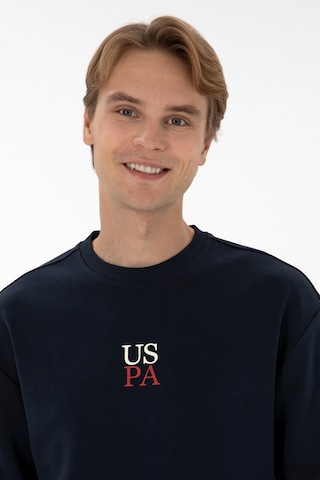U.S. Polo Assn. Erkek Bisiklet Yaka Comfort Fit Lacivert Basic Sweatshirt 50313760-VR033