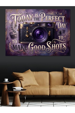 Today Is The Perfect Day Dekoratif Kanvas - Mdf Ahşap Tablo