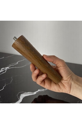 4 Adet Ahşap Ayak 15 Cm Ceviz M8 Civatalı Bağlantı Aparatlı Dolap Mobilya Koltuk Kanepe Destek Ayağı Ayakları Ceviz