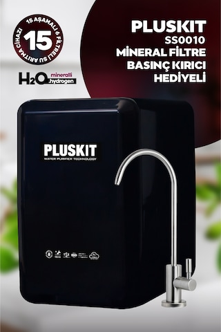 Pluskit 8 Litre 15 Aşama Mineralli 75 Gpd Su Arıtma Cihazı Ss0010