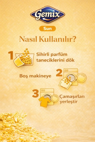Gemix Sihirli Çamaşır Parfümü Sun 210 Gr Tekli