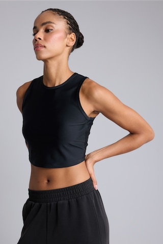 Defacto Parlak Crop Top Bisiklet Yaka Sporcu Atlet E7723ax26aubk81 Siyah-bk81
