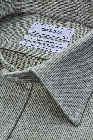Bisse Sp Yaka Regular Fit Uk Gömlek Çift Cep Yeşil Gmktn3sp224007 D47 Yeşil