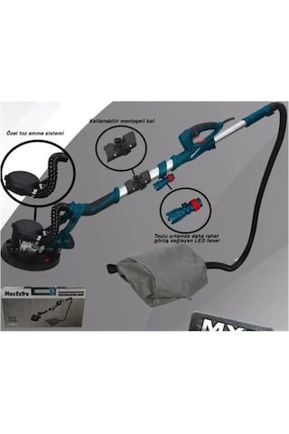 MaxExtra MXP 3150 800 W Alçıpan Duvar Zımpara Makinesi