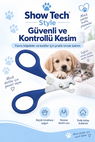 Showtech Style Yavru Köpekler Ve Kediler İçin Tırnak Makası