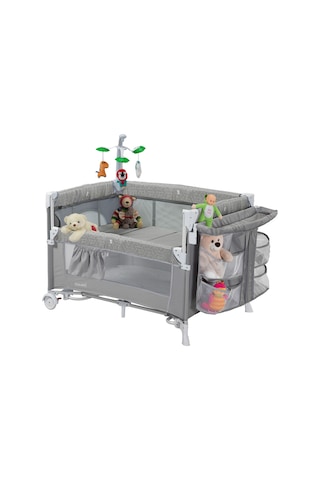 Holmer Maxi Comfort Coolstyle Anne Yanı Deluxe Kumaş Premium Dönenceli Oyun Parkı Bej