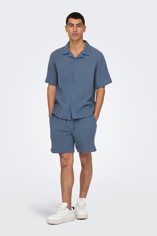Only&sons Onstel-pas 0158 Shorts Mavi Erkek Şort Mavi