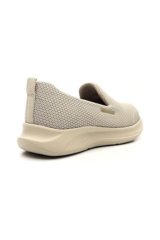 King Paolo H5182 Kadın Memory Foam Comfort Bağcıksız Tekstil Spor Ayakkabı Bej