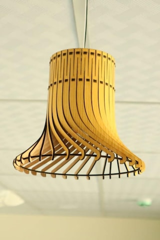 Dekoratif Avize Çocuk Odası İçin Ahşap Avize 20 Cm Çapında Doğal Avize Ahşap