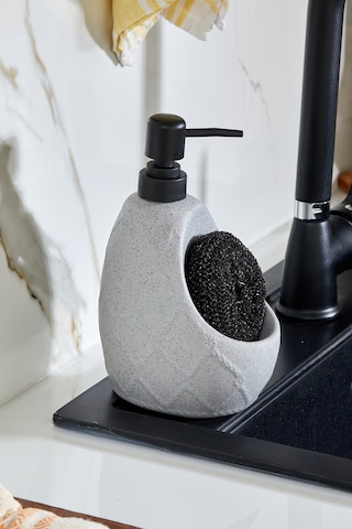 Cooker 650 Ml Seramik Süngerlikli Sıvı Sabunluk Ckr3560 Gri