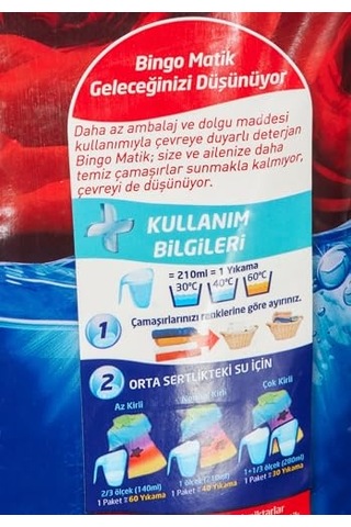 Matik Renkli 40 Yıkama Toz Çamaşır Deterjanı 1 X 6 Kg , 6000 G