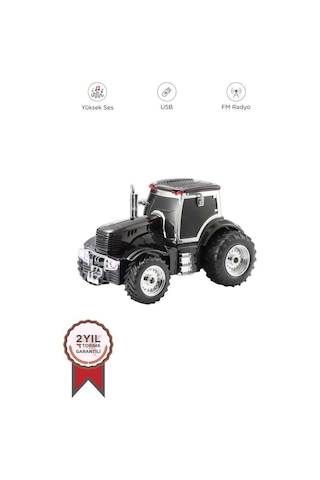 Ceylan Adam D42 Siyah Traktör Tasarım Usb/fm Radyo Bluetooth Hoparlör Speaker