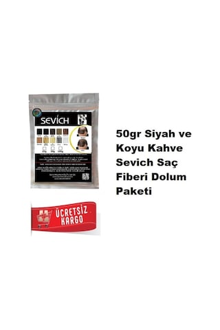 Sevich 50 Gr 3 Renk Seçeneği Saç Fiberi Keratin Saç Tozu