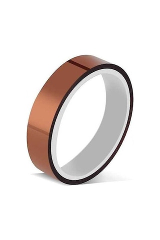 Treasures 20mm & 30m Poliimid Kapton Isıya Dayanıklı Yapışkan Bant - Yüksek Sıcaklık Direnci