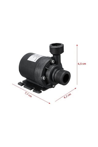19w Dc 12v Ultra Sessiz Fırçasız Dalgıç Su Pompası Siyah