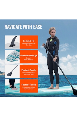 Stand Up Sup Paddle Board Çocuk Boardu 305 X 82 X 15 Cm Şişme Sörf Tahtası Full Set Sup