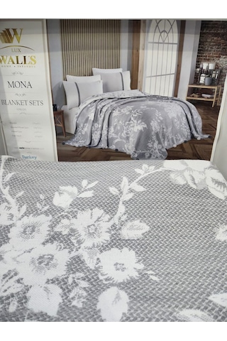 Walls 6 Parça Battaniye Seti Mona Grey Gri