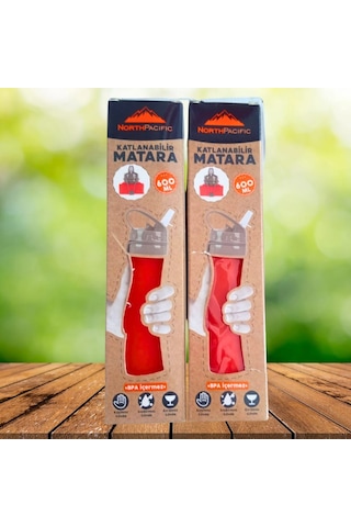 Silikon North Pacıfıc Katlanabilir Matara 26 Cm