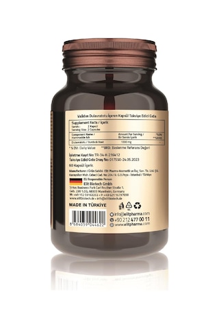 Validus Burdock Root 1000 Mg 60 Kapsül