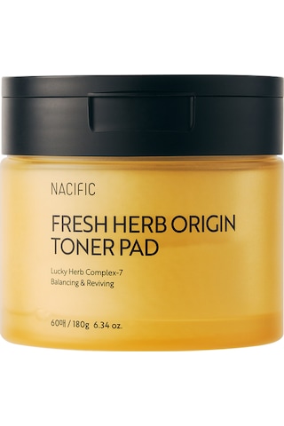 NACIFIC Fresh Herb Origin Toner Pad 60 Adet , Bitki Özleri + Nem Desteği , Tazeleyici & Arındırıcı Tonik Ped