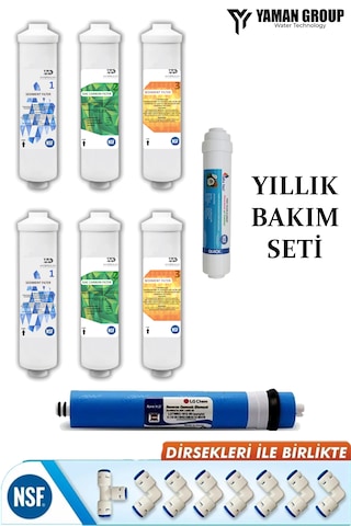 Waterdizayn Inline 5 Aşamalı Yıllık Bakım Seti Kapalı Kasa Su Arı