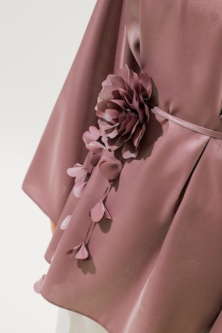 Çiçek Salkımlı Kemer Lila Lila