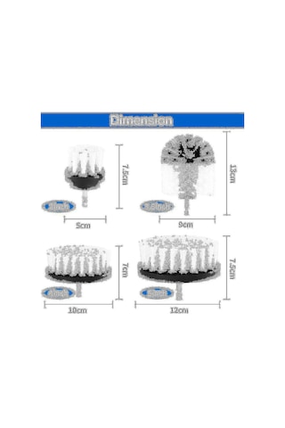 Matkap İçin 4'lü Fırça Seti, Elektrikli Matkap, Yumuşak Kıllı Halılar İçin 2/3,5/4/5 İnç Döner Temizleme Fırçası