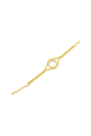 Altın Kapmalama İmitasyon Çerçeve Bileklik Blk-1150 Altın