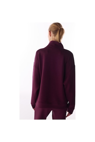 Penti Bordo İpeksi Dokunuş Silky Touch Rahat Yaka Sweatshirt