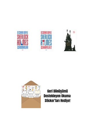 Sherlock Holmes - Bütün Romanlar Ciltli + Sherlock Holmes - Bütün Hikayeler 2 + Tekinsiz Öyküler + Okuma Sticker'ları