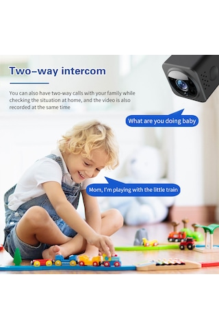 Springsun Yeni Ev Güvenliği Kamera: Kablosuz Wifi, Hd Görüntü, Gece Görüşü, Sesli Konuşma, 64gb Sd Kart Desteği