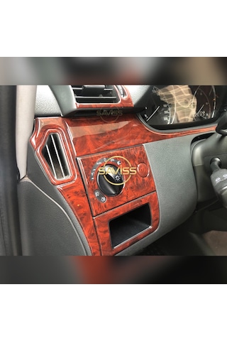 Mercedes Vito uyumlu Gül desenli Maun Full Set,Torpido Konsol Kaplama , Maun Kaplama (Gül desenli)
