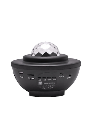 Symbee Bluetooth Usb Projeksiyon Lambası - Renkli Su Ve Yıldız Işık Efekti İle Müzik Çalar 112 Karakter