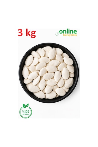 Sade Kavrulmuş Kabak Çekirdeği 3 KG