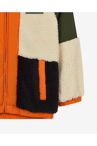 Skechers B Outdoor Fleece Full Zip Sherpa Büyük Erkek Çocuk Haki Mont Sk2620141-1629