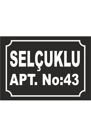 Apartmanıza Özel Tabela Apartman Levhası, Apartman Tabelası (490158216)
