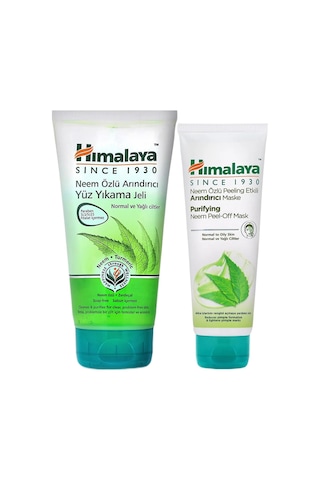 Himalaya Neem Özlü Arındırıcı Yüz Temizleme Jeli 150 ML + Peeling Etkili Arındırıcı Maske 75 ML