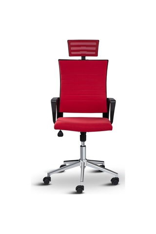 Rigel Başlıklı Ofis Koltuğu Çalışma Koltuğu Kırmızı