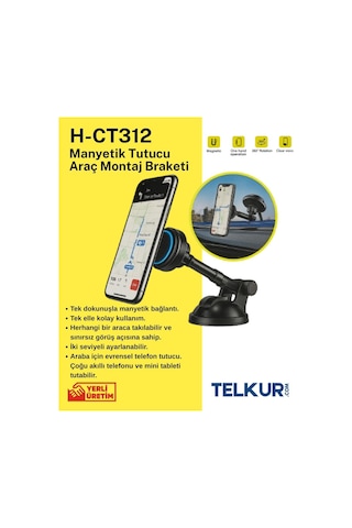 Ferro Ekstra Güçlü Manyetik Araç İçi Telefon Tutucu H-ct312