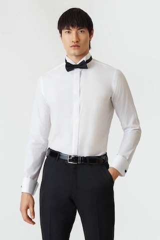 Bisse Erkek Slim Fit Ata Yaka Gömlek BEYAZ GM21K212060_K01 Beyaz