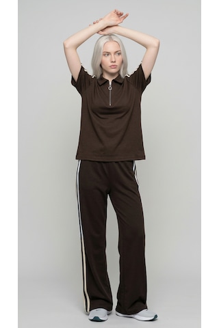 Fonna Fashion Tk-1001 Bayan Takım Kahve