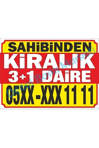 Sahibinden Kiralık Emlak Branda Afiş Pankart (436278473)