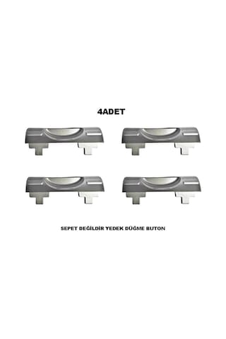 Motek Çamaşır Sepeti Yedek Açma Kapama Buton.Düğme 40Lt-80Lt 4 Ad