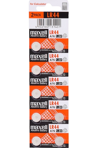 Maxell Lr44 .1.5V Alkaline Pil 10 Adetlik Blister De Maxell Lr44 .1.5V Alkaline Pil 10 Adetlik Blister De