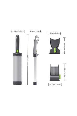 Trendooze Gaojunshop01 Senbowe Manuel Dilimleyici Gri Barbekü Aksesuarı Et Ve Sebze Kesici Gri