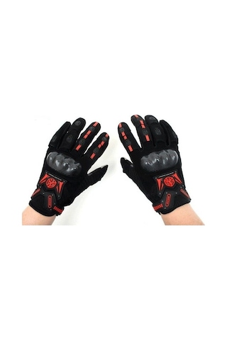 Scoyco Mc20 Carbon Fiber Eldiven (Kırmızı-Siyah) (434128015)