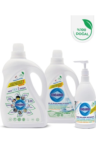 3lü Temizlik Seti-bulaşık Makinesi-elde Bulaşık Deterjanı-tek1 Çok Çok Amaçlı Konsantre Temizleyici 2200 ML